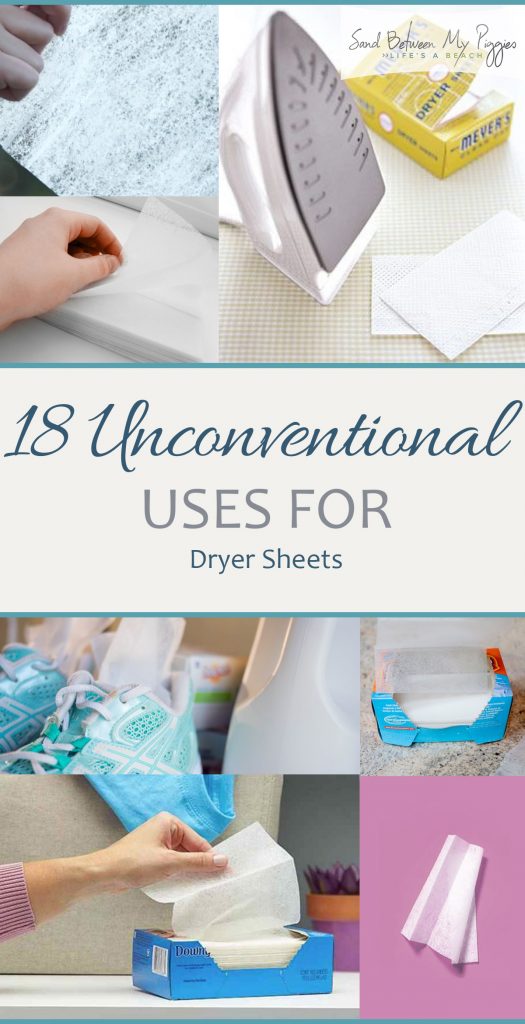 18 Unconventional Uses for Dryer Sheets Sand Between My Piggies